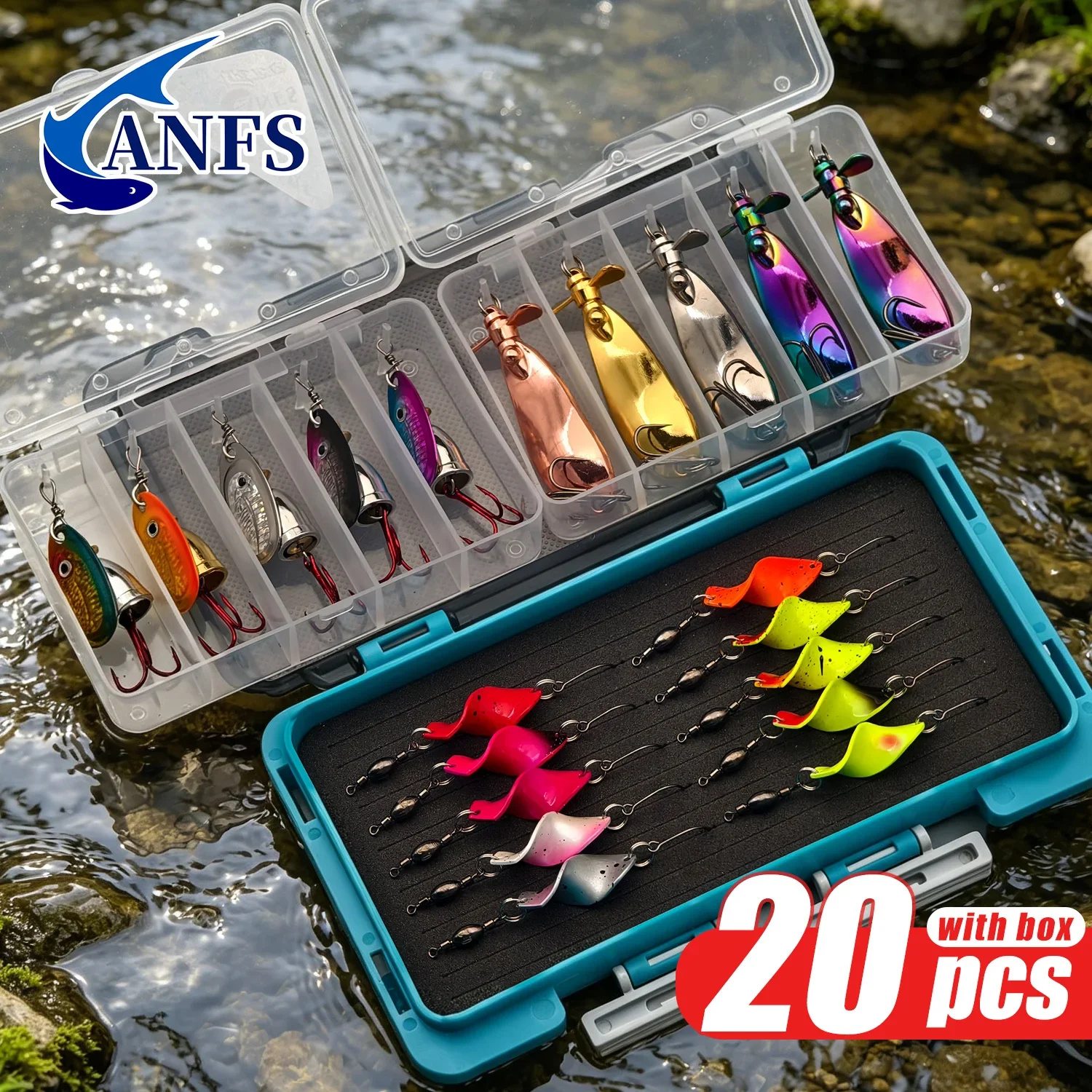 Señuelos de pesca en el kit