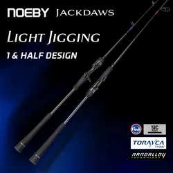 Noeby Jackdaws Light Caña de jigging con guías Fuji para jigs