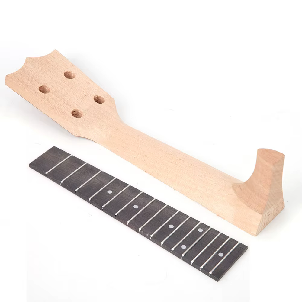 Mástil de repuesto para ukelele de concierto de okumé y palisandro - imagen 3