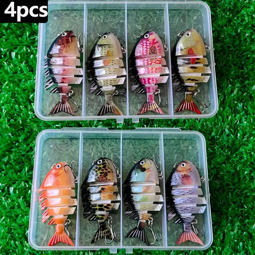 Swimbait realista 8 cm/16g con anzuelo triple para lubina