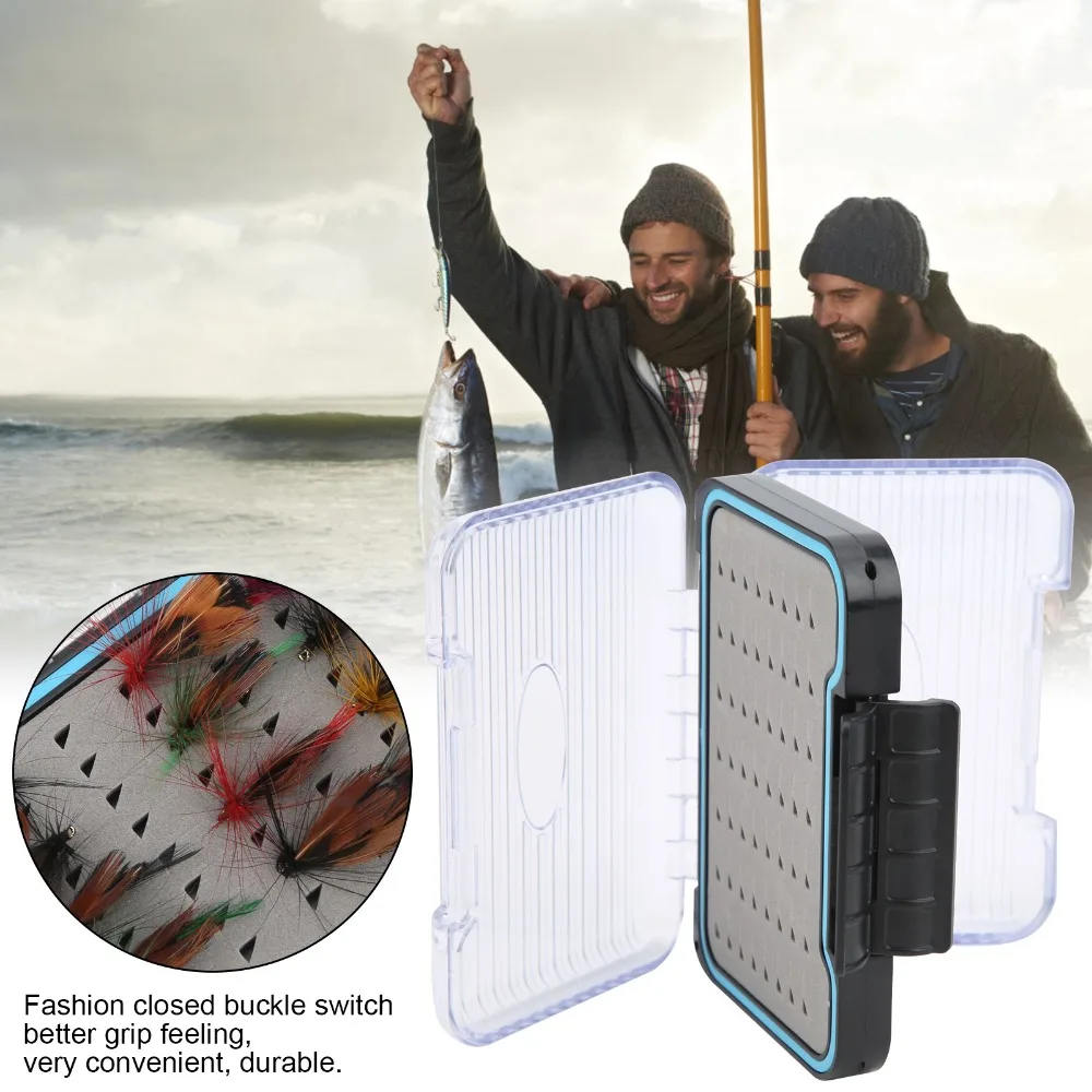 Caja para moscas PP impermeable doble cara con espuma antideslizante - imagen 3