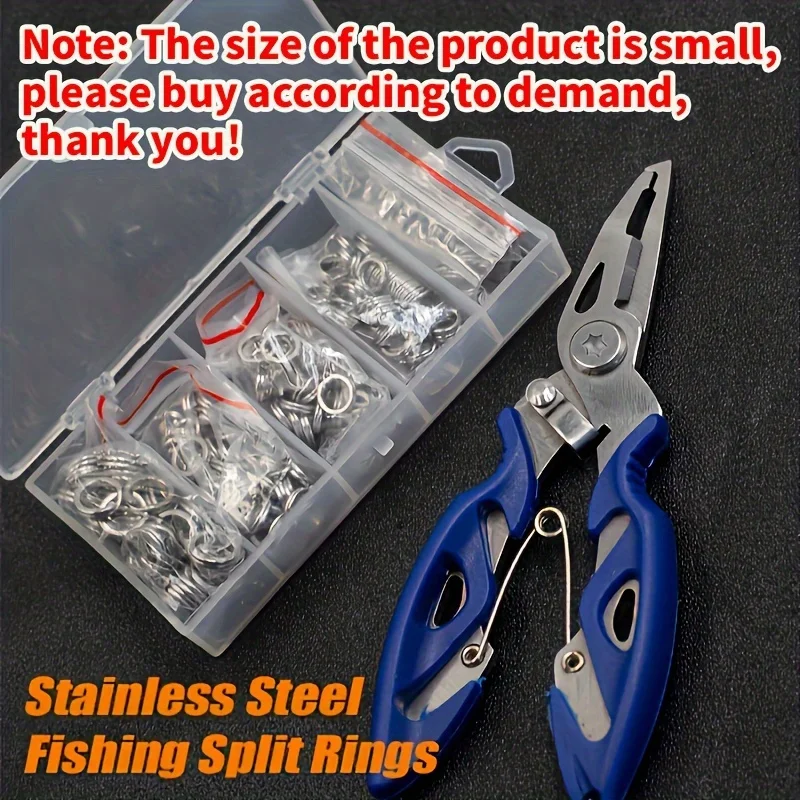 Anillos divididos acero inoxidable – Conector cebo pesca - imagen 5