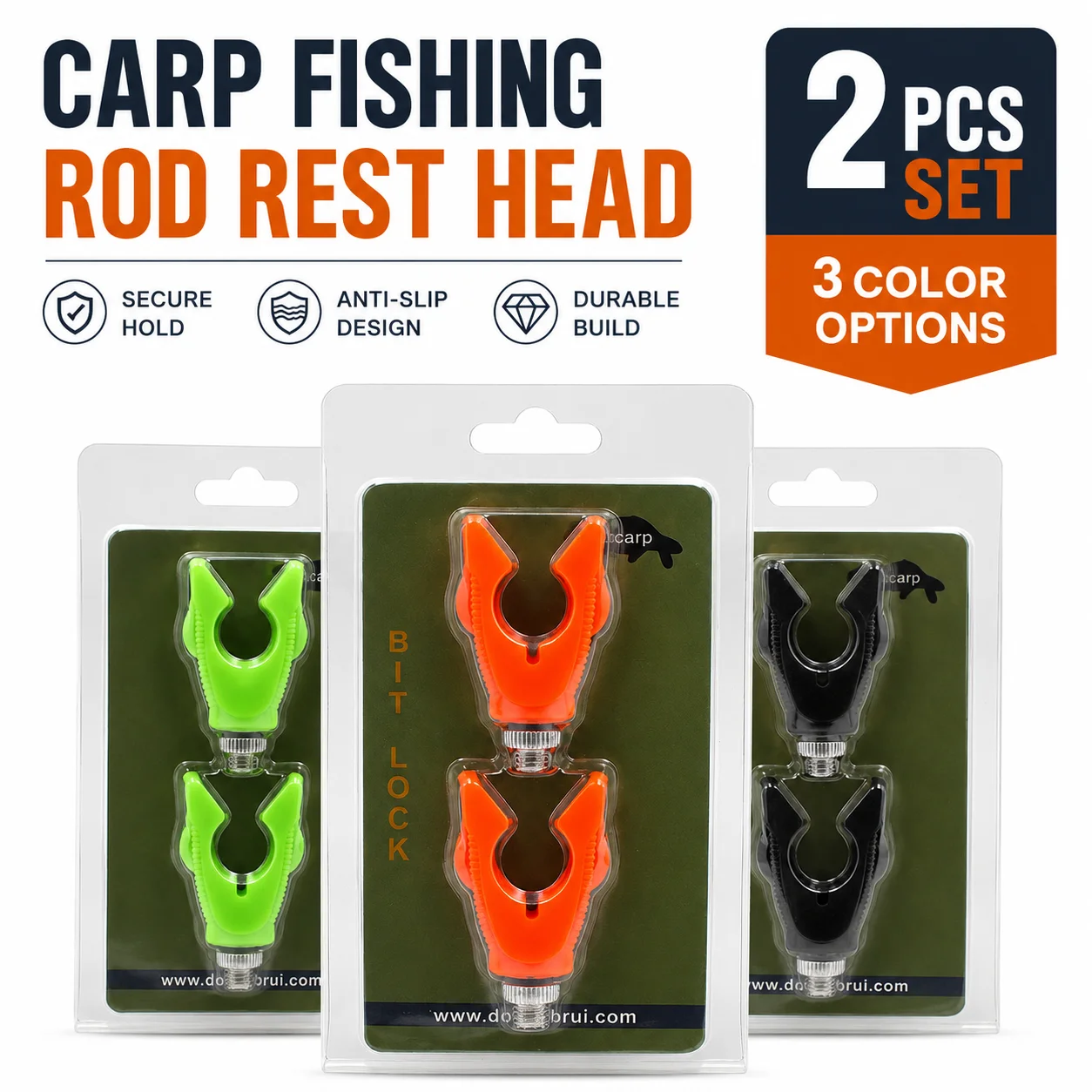 Cabezal reposacañas para carpfishing en U antideslizante - imagen 2