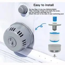 Soporte para cartucho filtro de jacuzzi, fácil instalación
