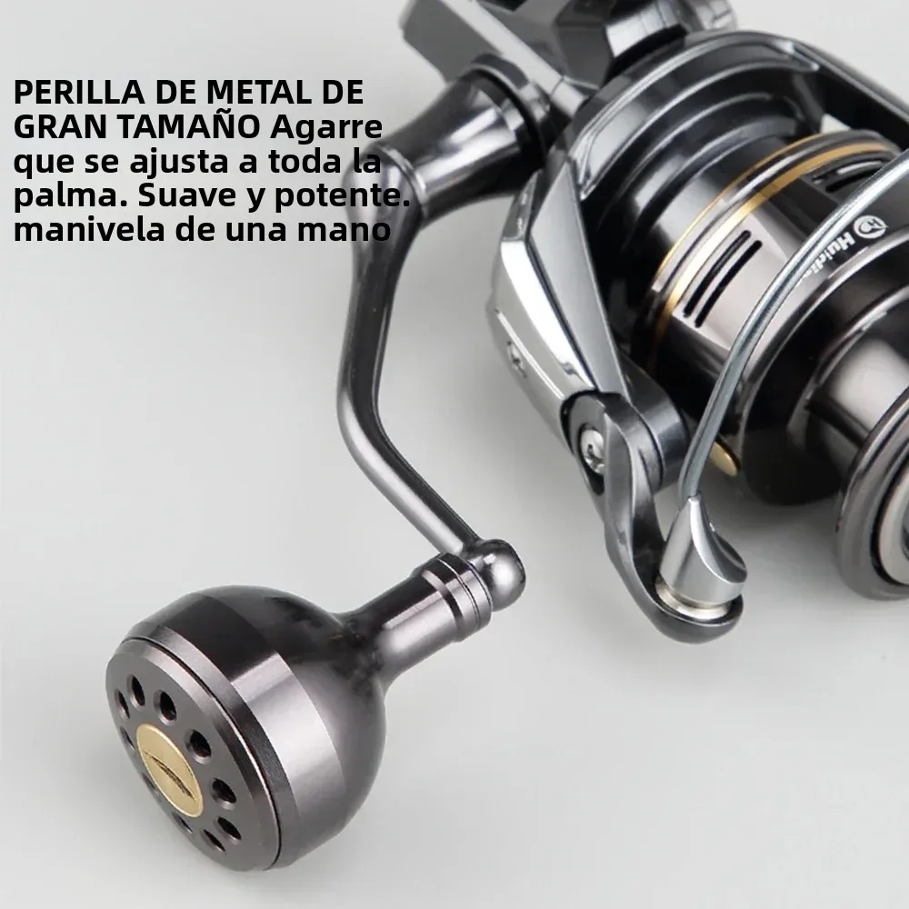 Carrete Giratorio Huidiao Surf – Freno 18KG Rodamientos Inoxidables - imagen 2
