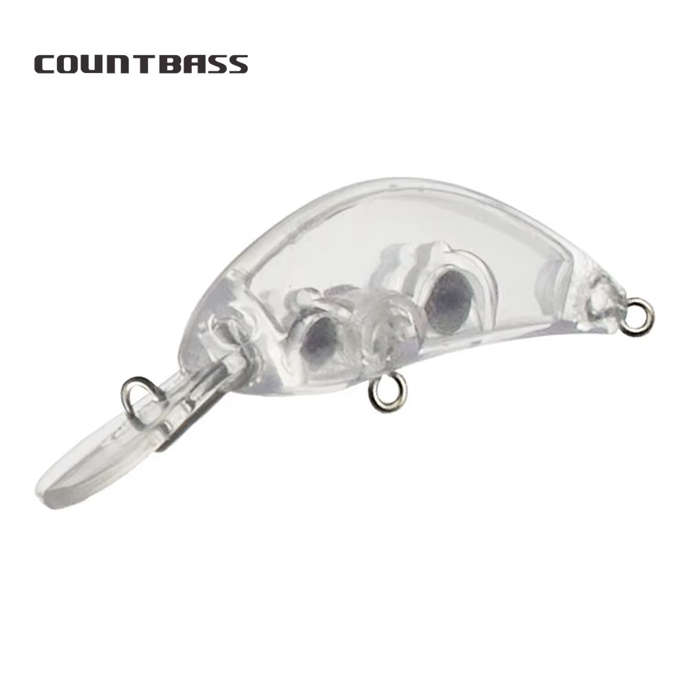 Countbass Crankbait Blanco Hundido – Señuelo Wobbler Sin Pintar - imagen 3