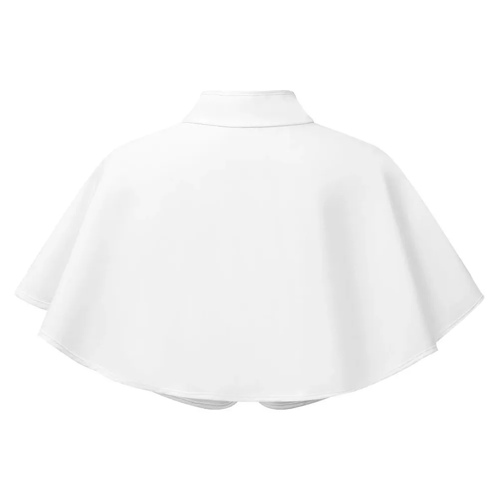 Vestido infantil elegante con chal, lazo y capa con broche - imagen 5