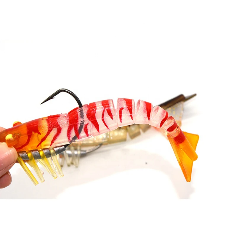 TAKEDO Live Shrimp LV01A – Señuelo de gambas suave para lubina - imagen 3