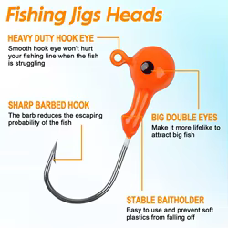 Jig Head Spinning Redondo para Lubina y Trucha