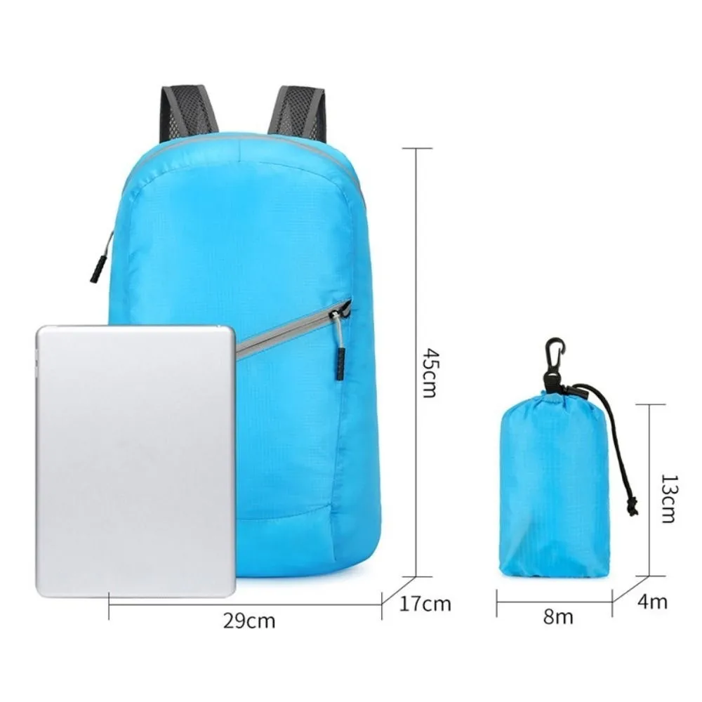 Mochila plegable ultraligera de pesca y montaña con soporte - imagen 4