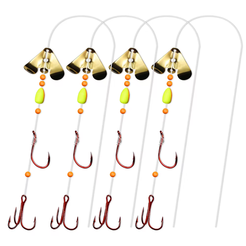 Aparejo Giratorio ZYZHE para Lucioperca – Jig Alta Velocidad BKK Rojo - imagen 4
