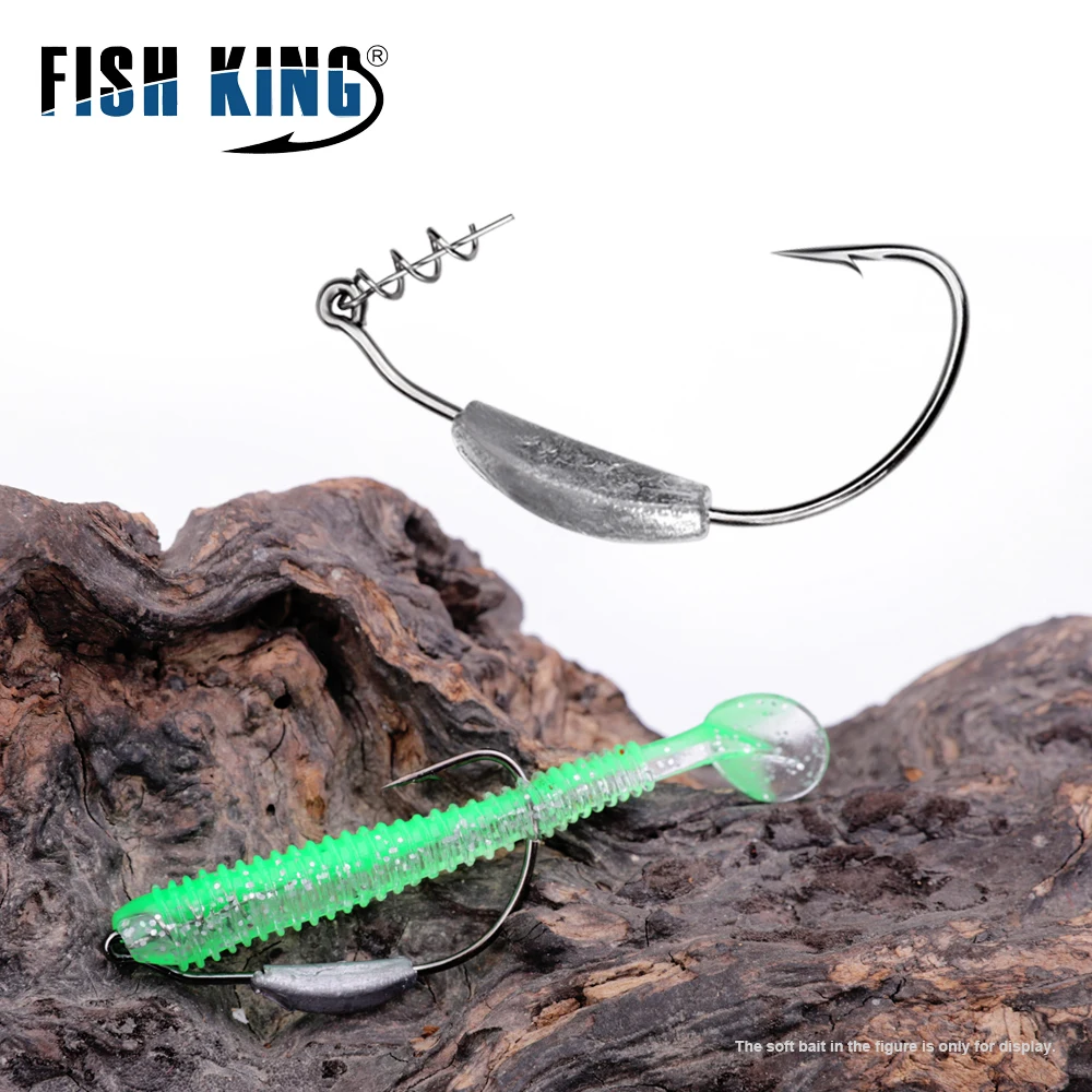 Anzuelo Jig Crank Head NGB con púas y bloqueo de resorte Offset - imagen 5