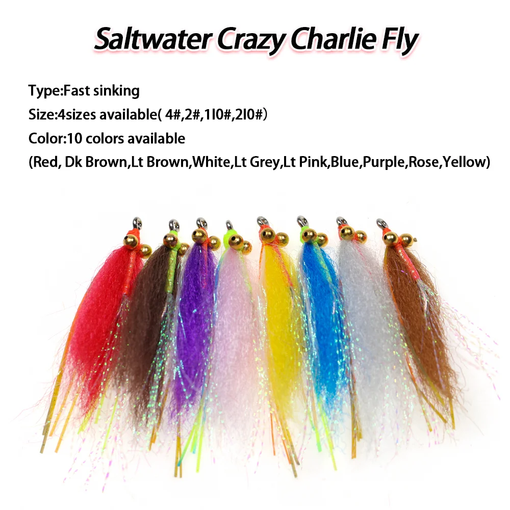 Anzuelos mosca Lionriver Crazy Charlie – Hundimiento rápido para lubina y trucha - imagen 3