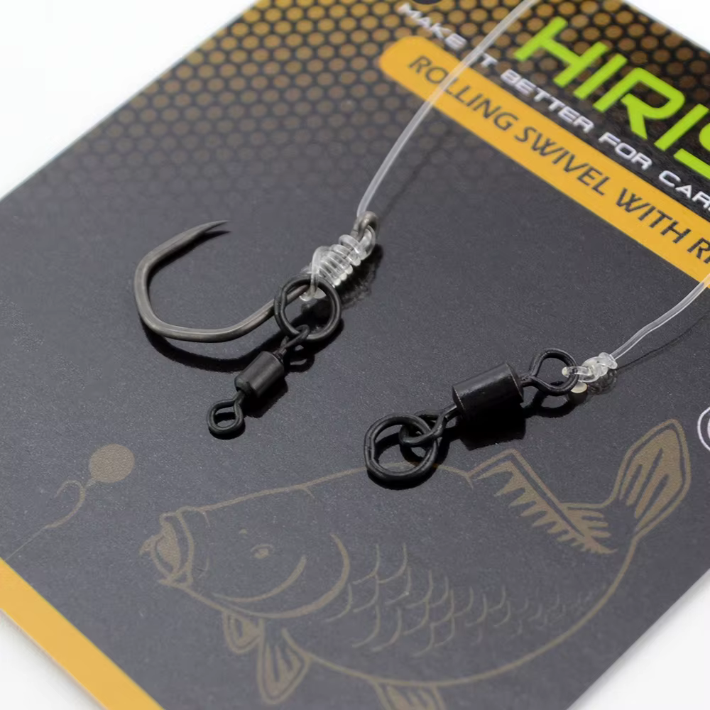 Broches giratorios Hirisi AE044 para pesca de carpa con cambio rápido - imagen 4