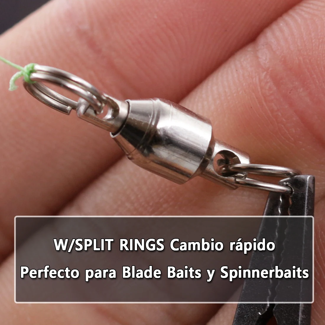 Eslabón giratorio FishTrip Swivel – Acero inoxidable agua salada - imagen 4