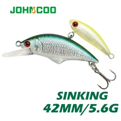 Señuelo hundido minnow 42mm 5,6g para lubina y perca
