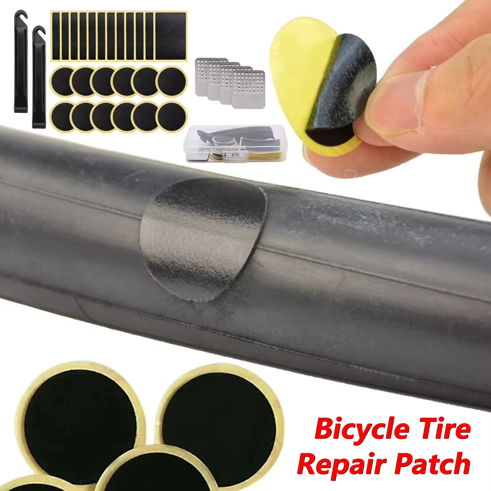 Kit Reparación Pinchazos Bicicleta – Parches de Goma Autoadhesivos - imagen 2