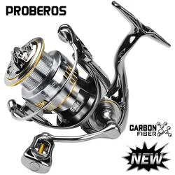 Carrete giratorio Proberos para surf y alta mar de fibra carbono