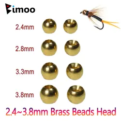 Bimoo Cuentas de Latón Serpentina para Moscas Ninja Bugger Trucha