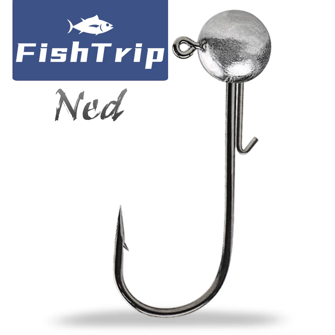 FishTrip Ned Jig Head sin malezas – Agua dulce y salada