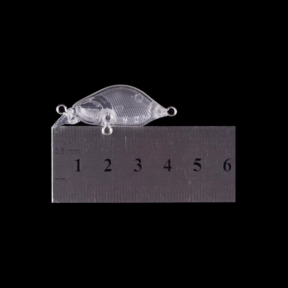 Hanlin-Mini Crankbait sin pintar - Cebo duro para lubina bricolaje - imagen 3