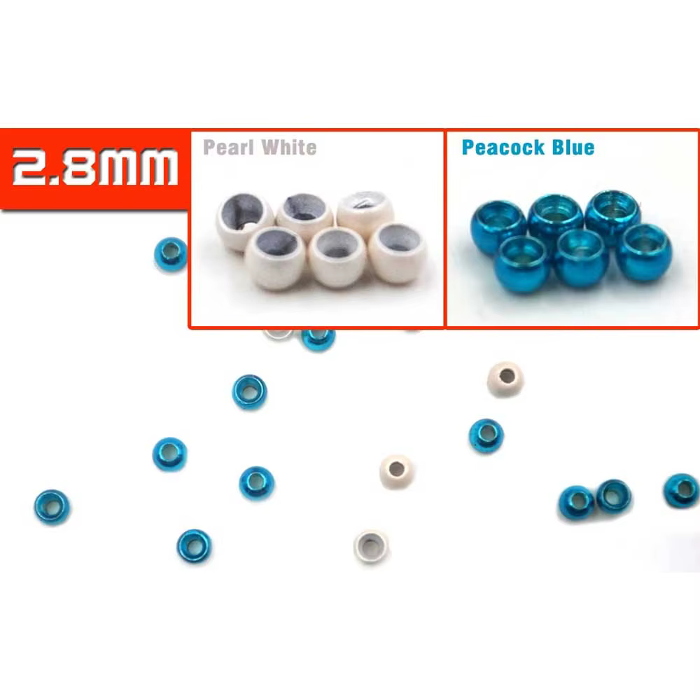 MNFT Cuentas de latón para moscas - tamaños 2 mm a 3,8 mm - imagen 2