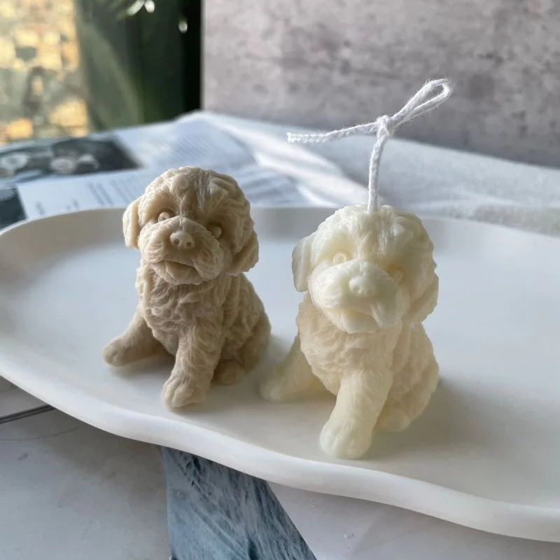 Molde silicona hecho a mano cabeza perro peluche para señuelos pesca - imagen 3
