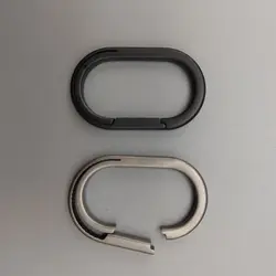 Llavero de titanio ultraligero con hebilla y aleación resistente