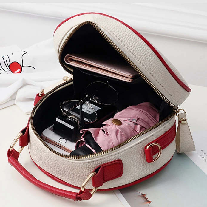 Mochila de pesca para mujer con bandolera y diseño litchi cereza - imagen 3
