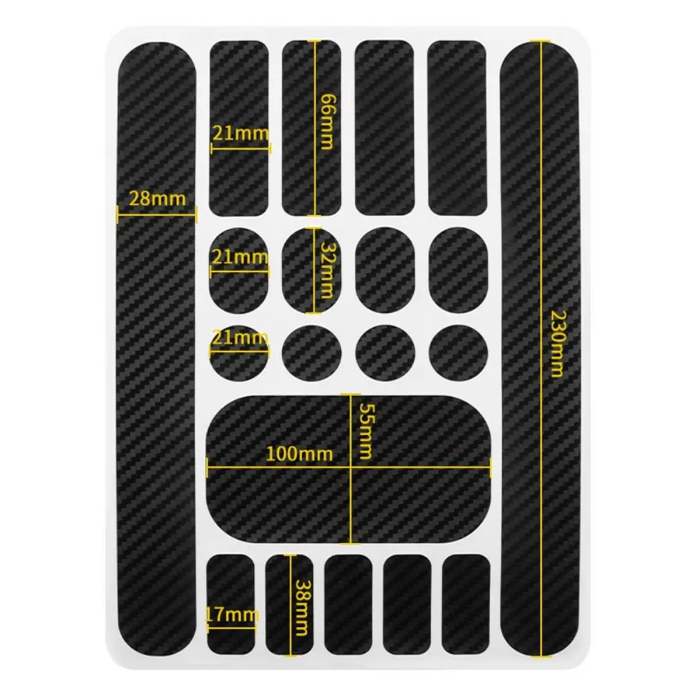 Pegatina protectora negra para cuadro de bicicleta