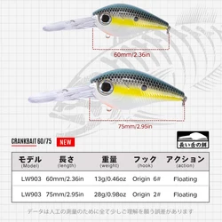 Hunthouse Jerkbait Minnow Señuelo con sonajero para trucha y lucio