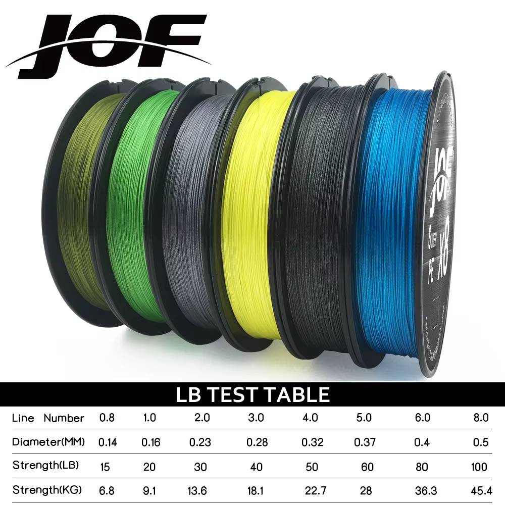 JOF Sedal Trenzado PE 8 Hebras para Surfcasting y Carpfishing - imagen 2