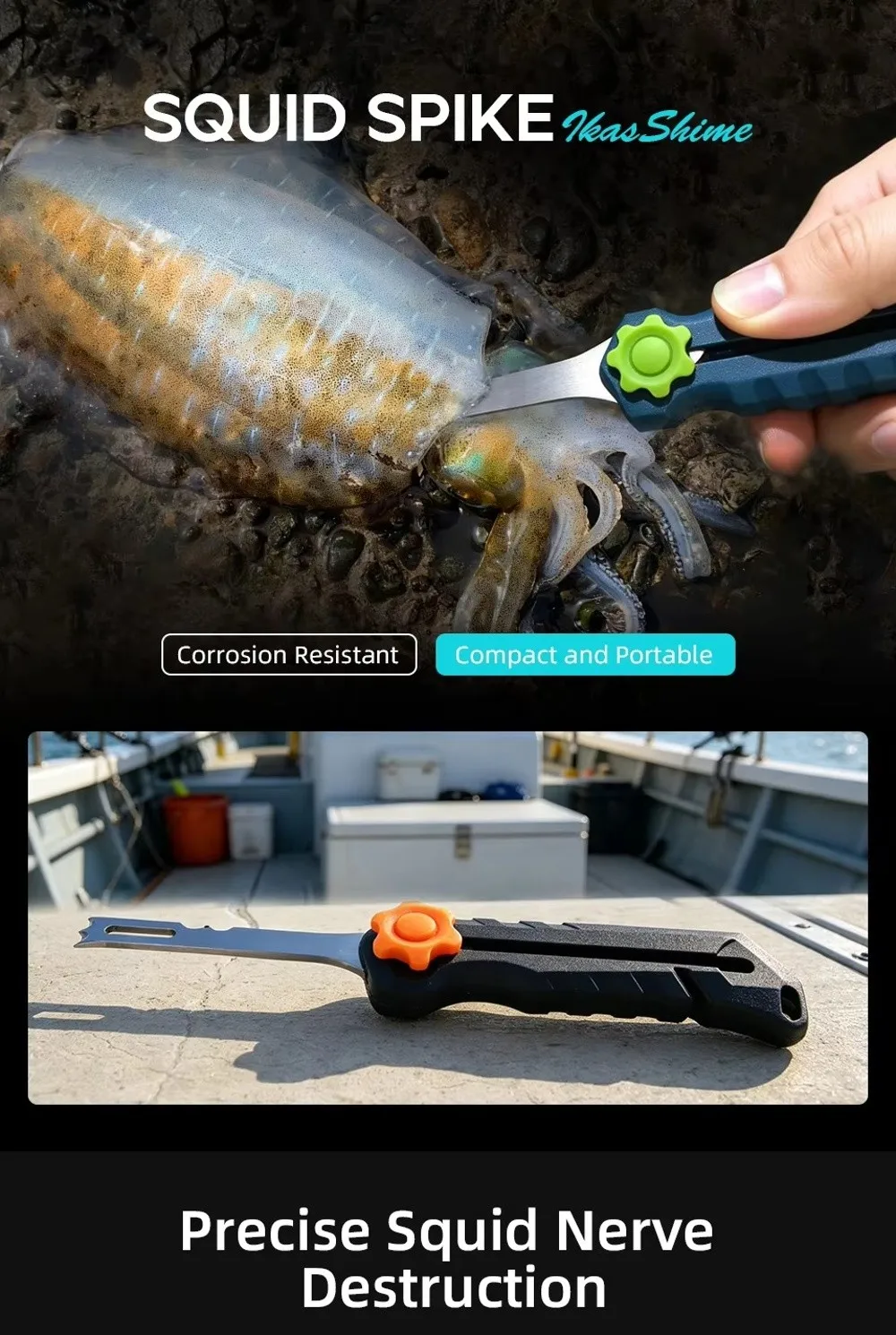 Diseño tipo cuchillo compacto para aparejos