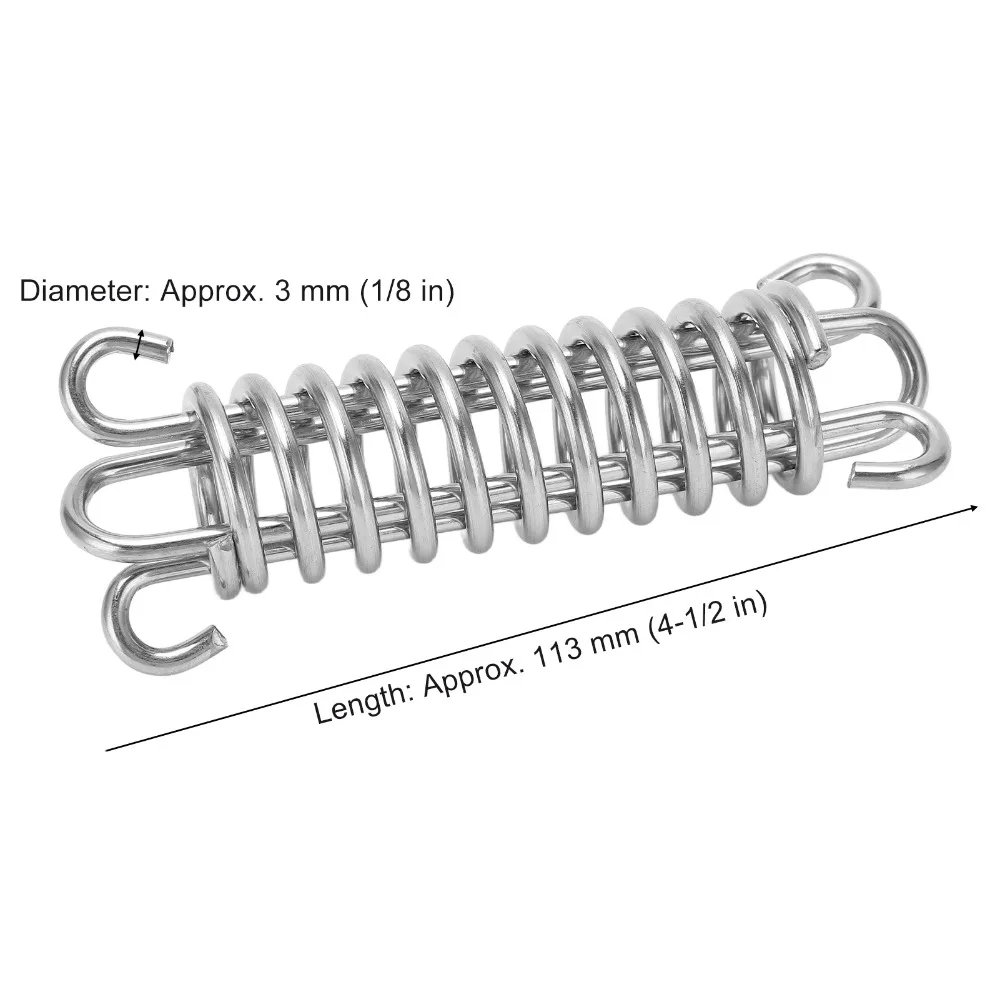 Resortes de amarre de 113 mm en acero inoxidable 304