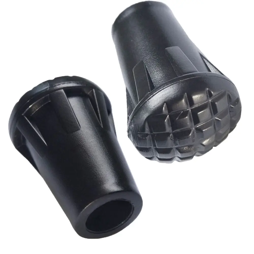 Protectores de bastones de trekking telescópicos negros para senderismo - imagen 3