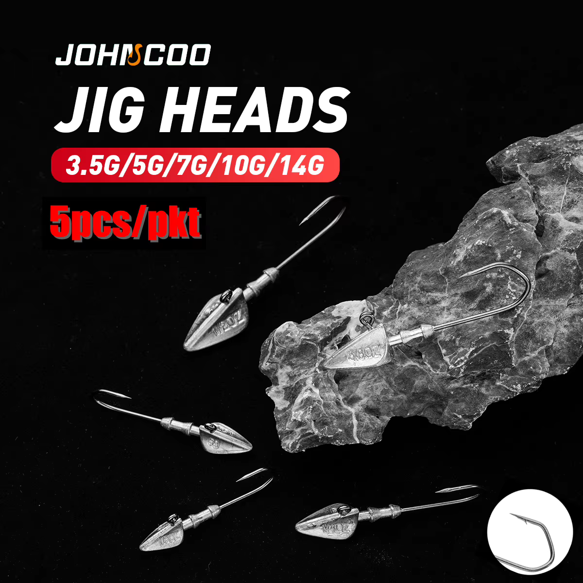 Anzuelos Jig Head Triangulares de Punta Ultraafilada para Mar - imagen 2