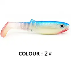 Señuelo de vinilo cola en T para pesca en agua dulce