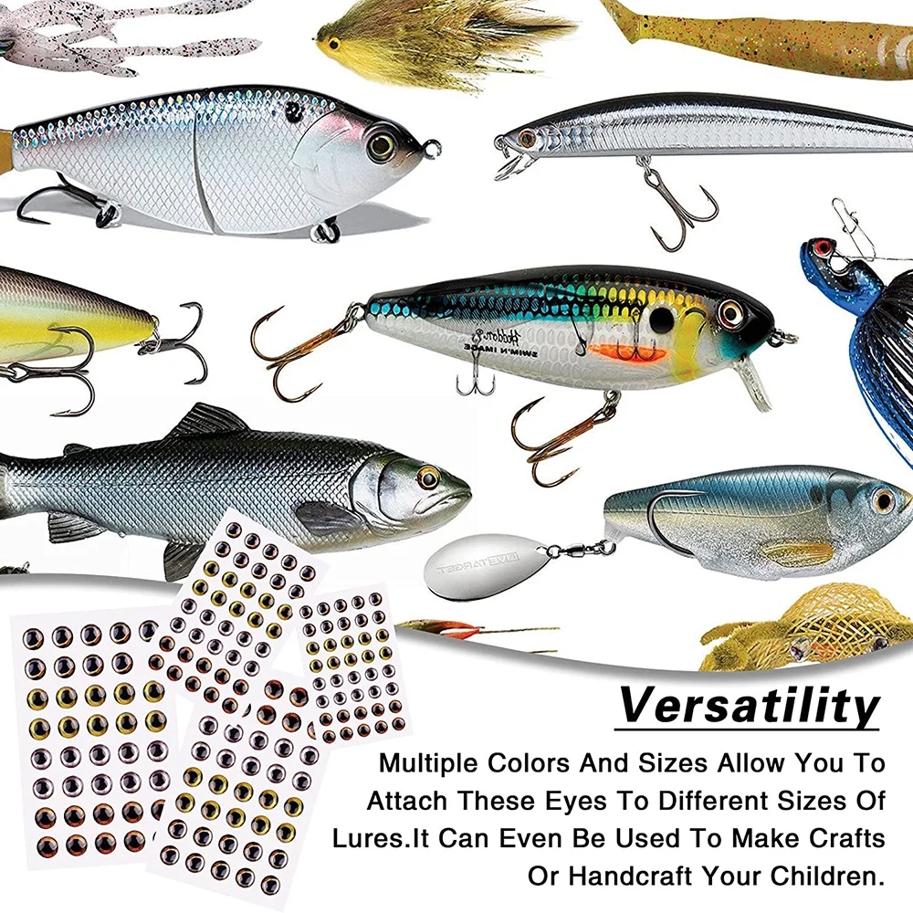 Ojos de pez 4D realistas para crear senuelos pesca artesanal
