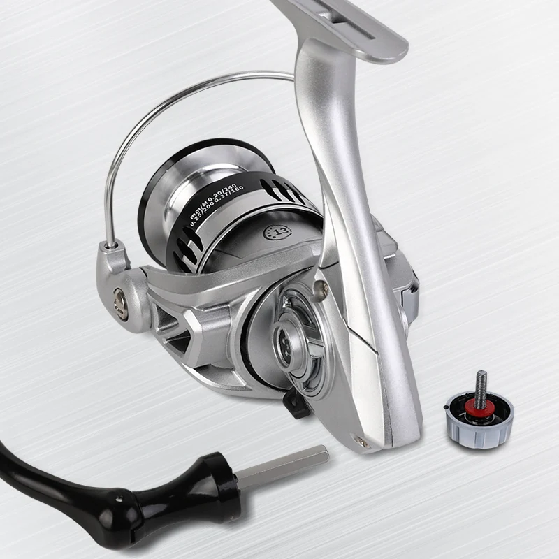 Carrete de pesca BILLINGS 12 kg – Giratorio, metal y reversibles - imagen 5