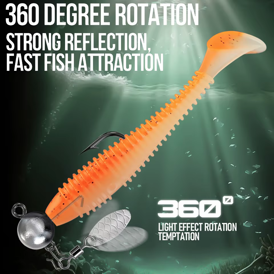 WALK FISH Jig Head melón con lentejuelas para lubina - imagen 3