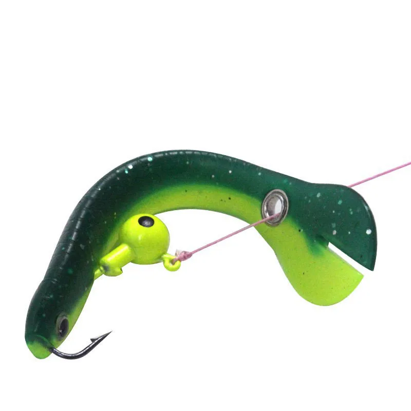 Bazooka Señuelo de Silicona – Jighead Cola Oscilante para Lubina - imagen 2