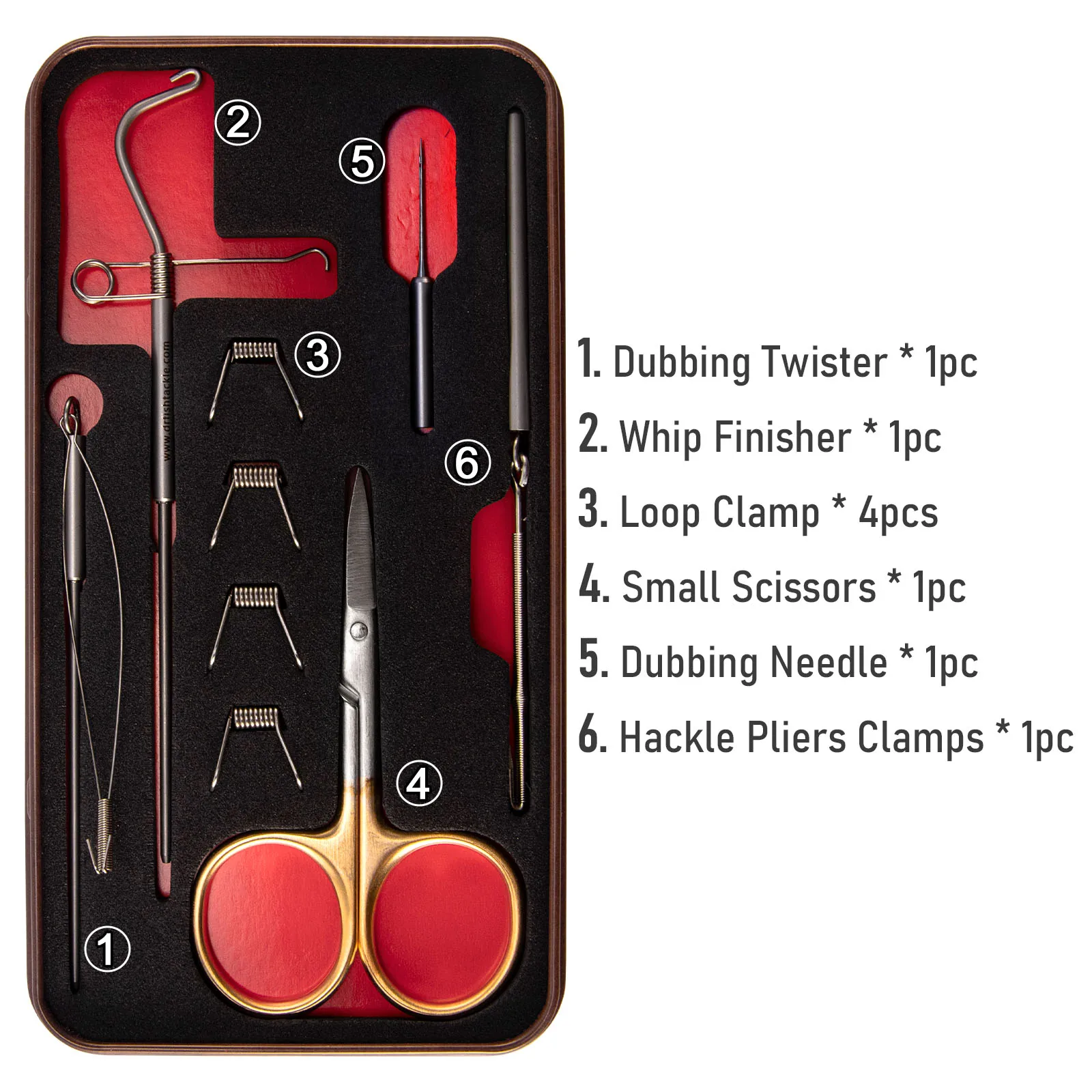 Tornado Dubbing y Hackle – Kit profesional para atar moscas - imagen 2