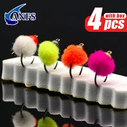 ANFS Moscas Huevo 4 unidades – Cuerpo ligero para ninfa europea