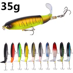 Crankbait duro con cola giratoria y acción oscilante para pesca