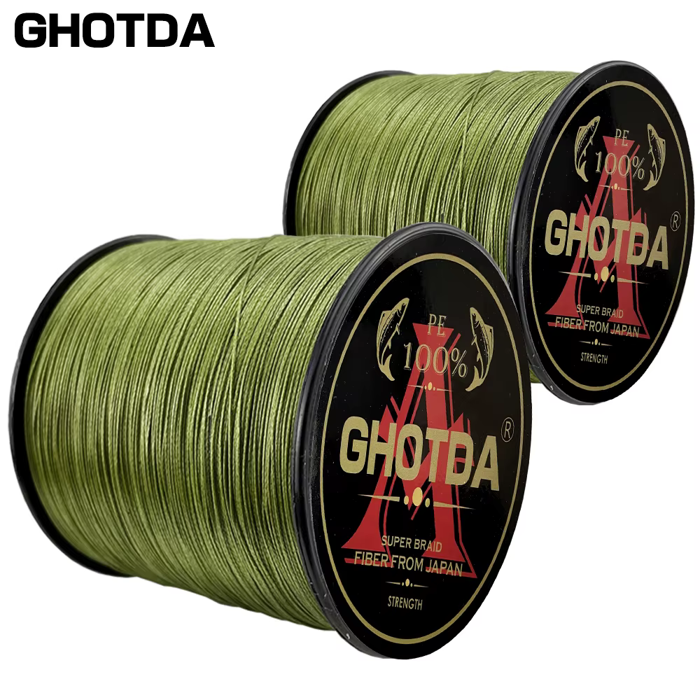 Sedal trenzado Ghotda 8X PE – Multifilamento para carpa y trucha