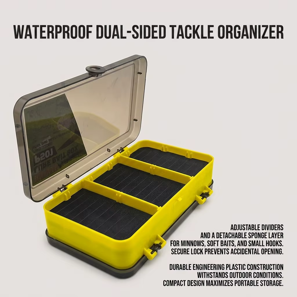 Caja Organizadora de Señuelos de Pesca – 2 Capas Gran Capacidad - imagen 3