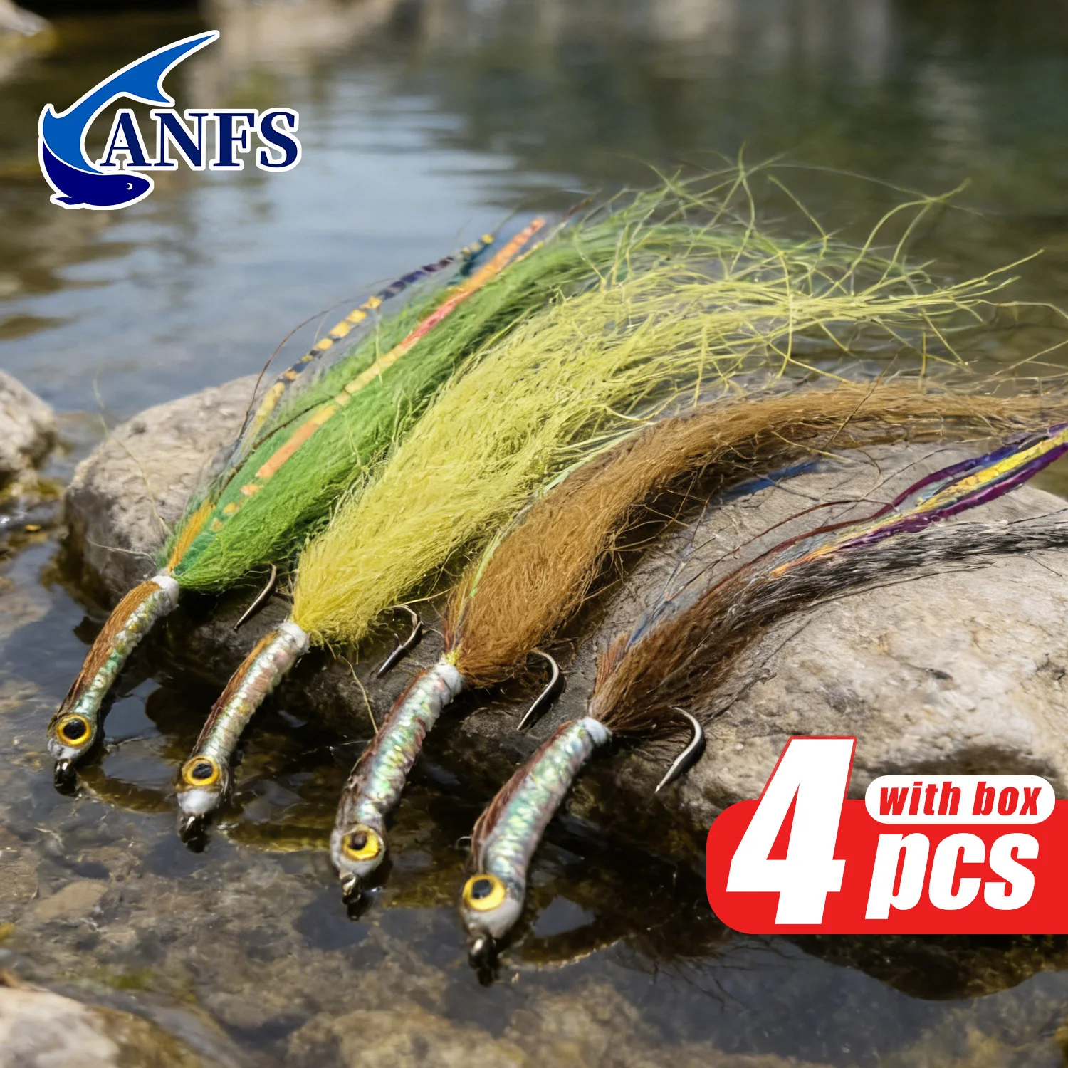 Moscas de pesca con patrón perca rayada azul