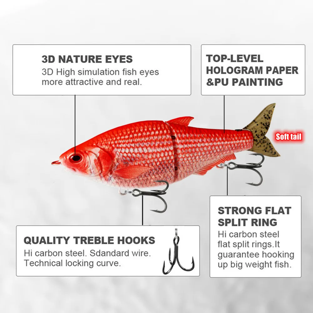 Greenspider Glide Swimbait – Señuelo de silicona hundido para lucio - imagen 2