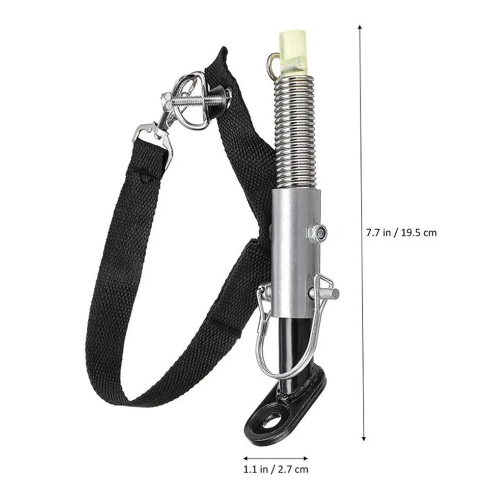 Acoplador de remolque para bicicleta en color negro y plateado