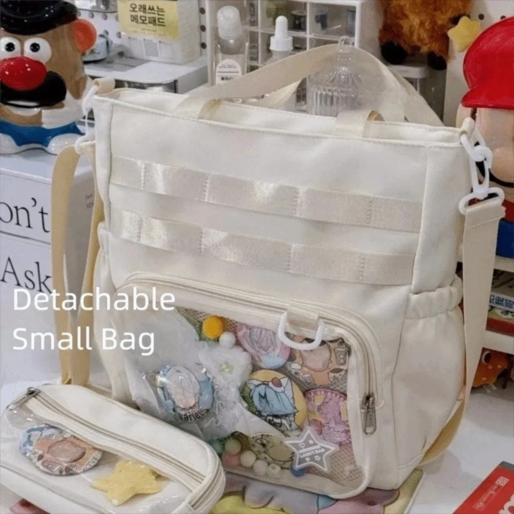 Bolso transparente tipo Ita Bag portátil bandolera de hombro